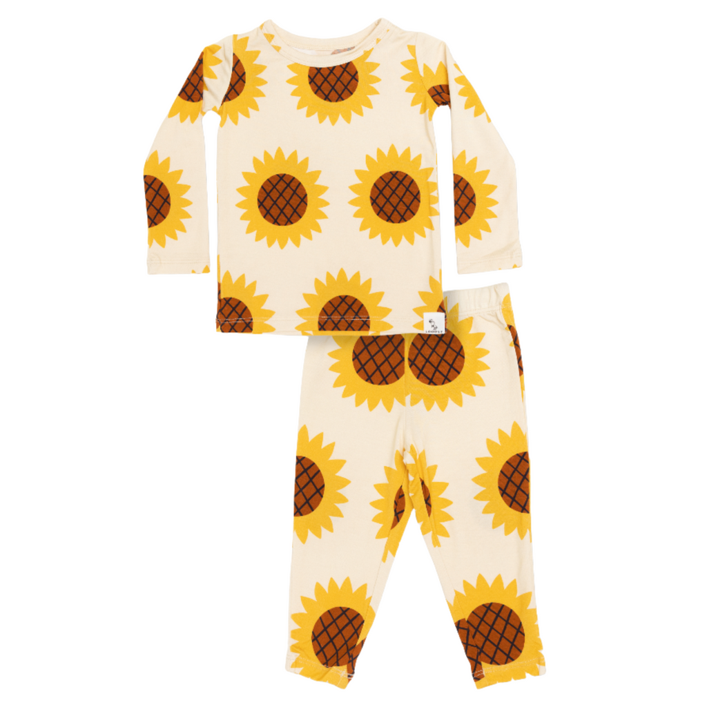 Sunflower Fields Pajama Set by Loocsy - HoneyBug 