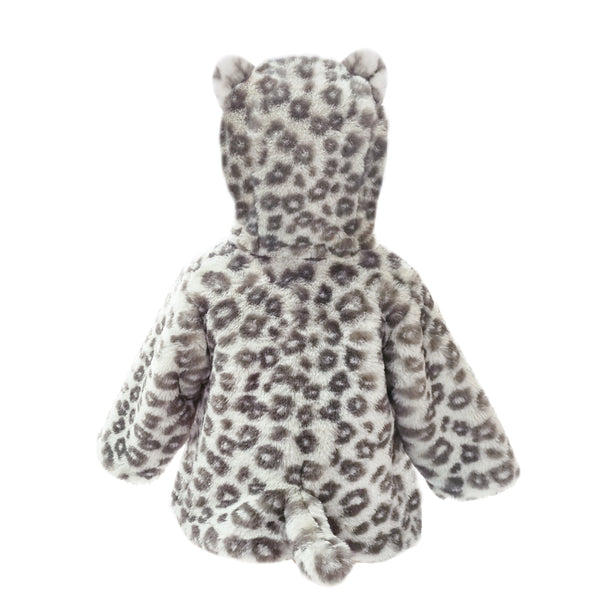 Leopard Faux Fur Hooded Baby Coat 12 To 18M - HoneyBug 
