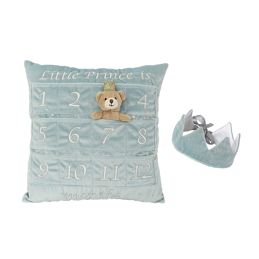 Prince First Year Pillow & Crown Gift Set - HoneyBug 