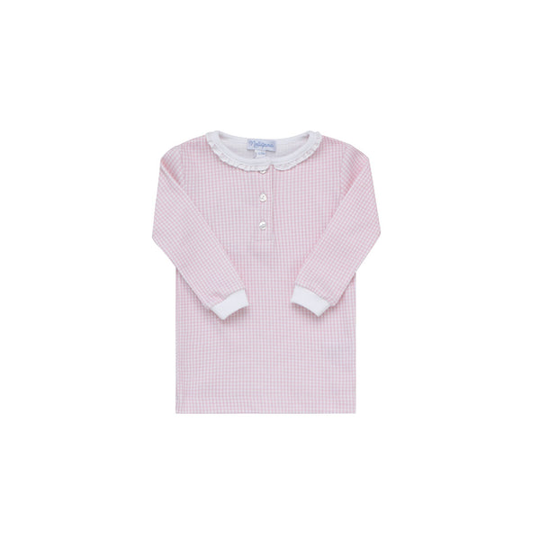 Pink Gingham Baby Pajamas - HoneyBug 