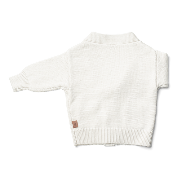 KNIT BUTTON-UP SWEATER | CLOUD - HoneyBug 