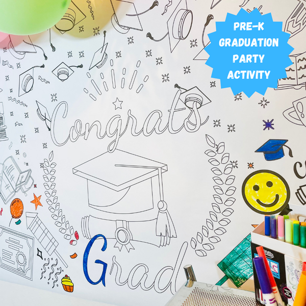 Graduation Coloring Poster by Creative Crayons Workshop - HoneyBug 