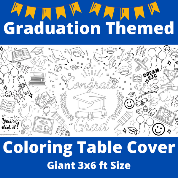 Graduation Coloring Poster by Creative Crayons Workshop - HoneyBug 