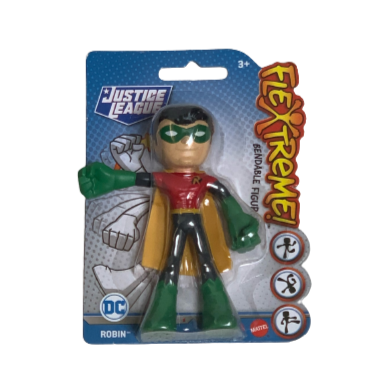 Mattel Justice League 4-Inch Flextreme Figure - Robin - HoneyBug 