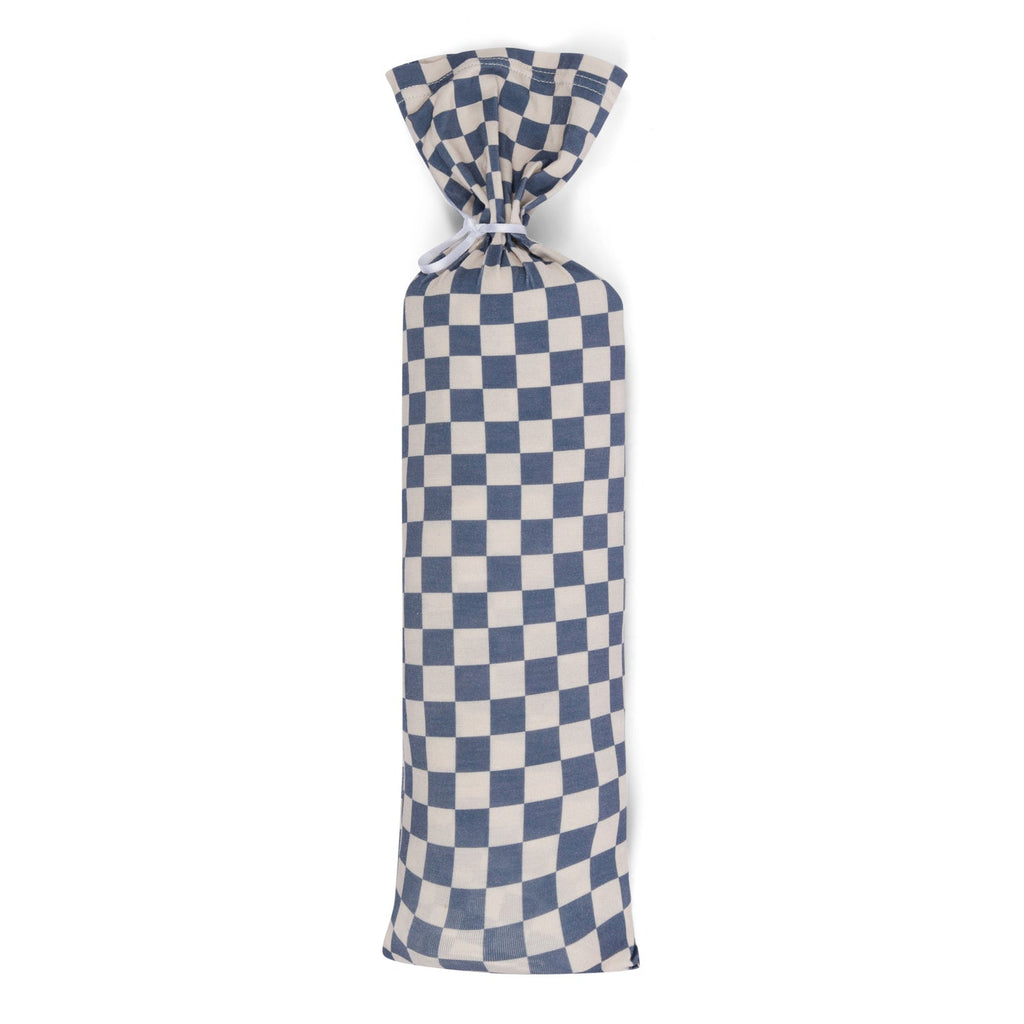 Checkers in Blue Swaddle - HoneyBug 