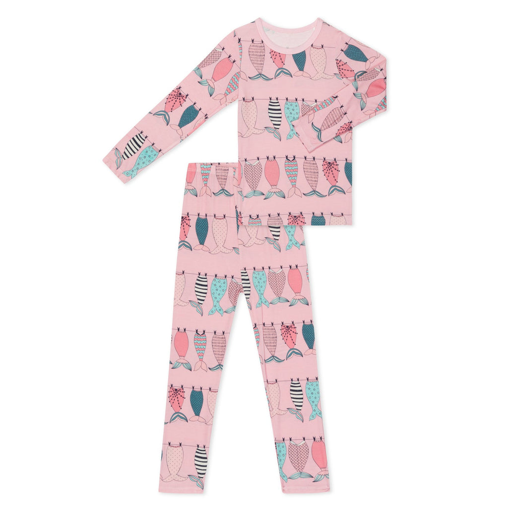 Mermaid Tails Pajama - Pink - HoneyBug 