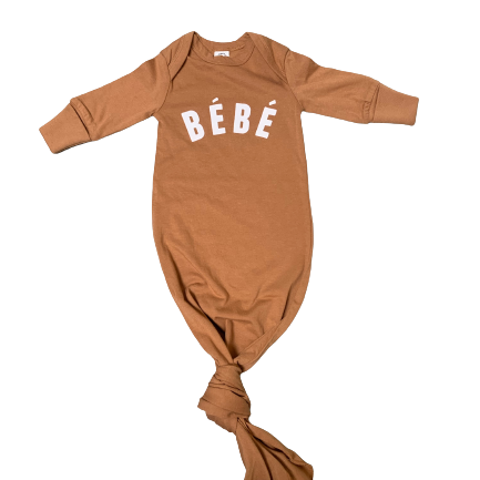 Infant Gown - Bébé - Camel - HoneyBug 