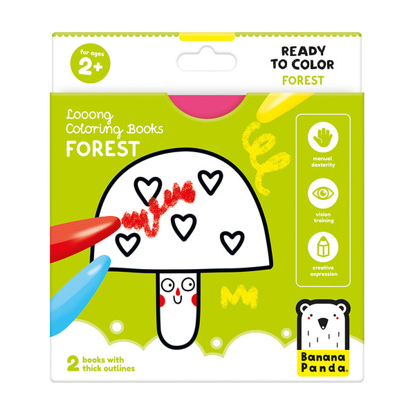Looong Coloring Book - Forest - HoneyBug 