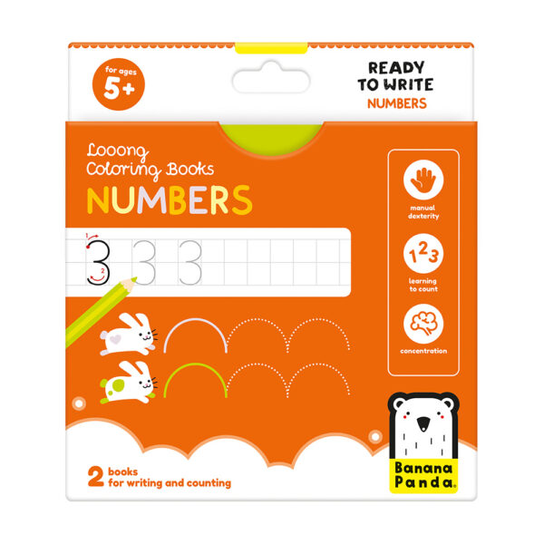 Looong Coloring Book - Numbers - HoneyBug 