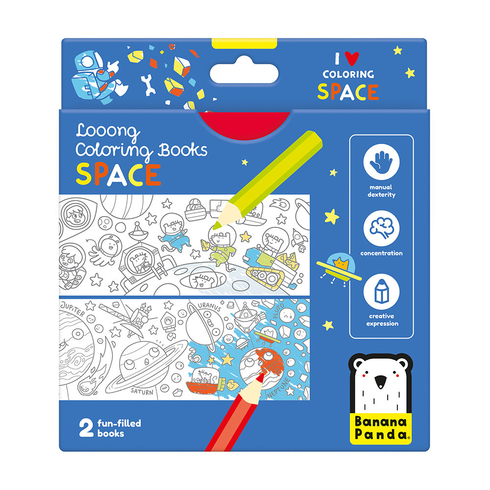 Looong Coloring Book - Space - HoneyBug 