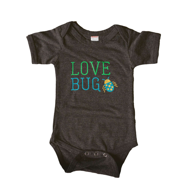 Love Bug Bodysuit - Blue & Green - HoneyBug 