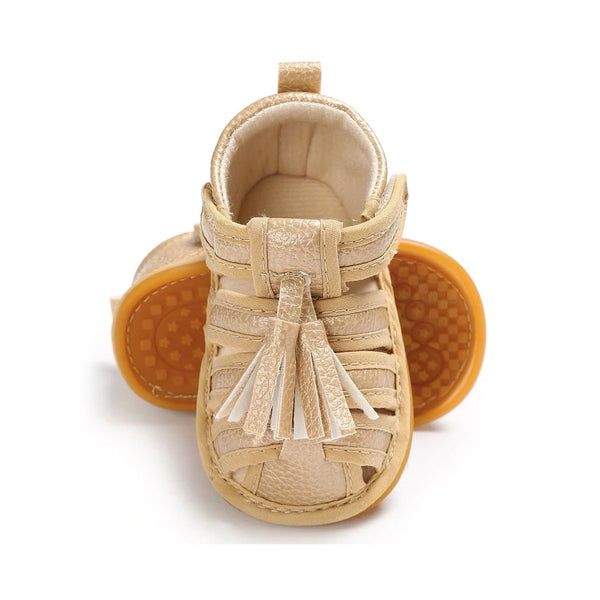 Infant/Toddler Moccasin Sandals - Gold - HoneyBug 