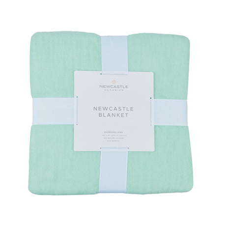 Seafoam Green Oversized Queen Bamboo Bed Blanket - HoneyBug 