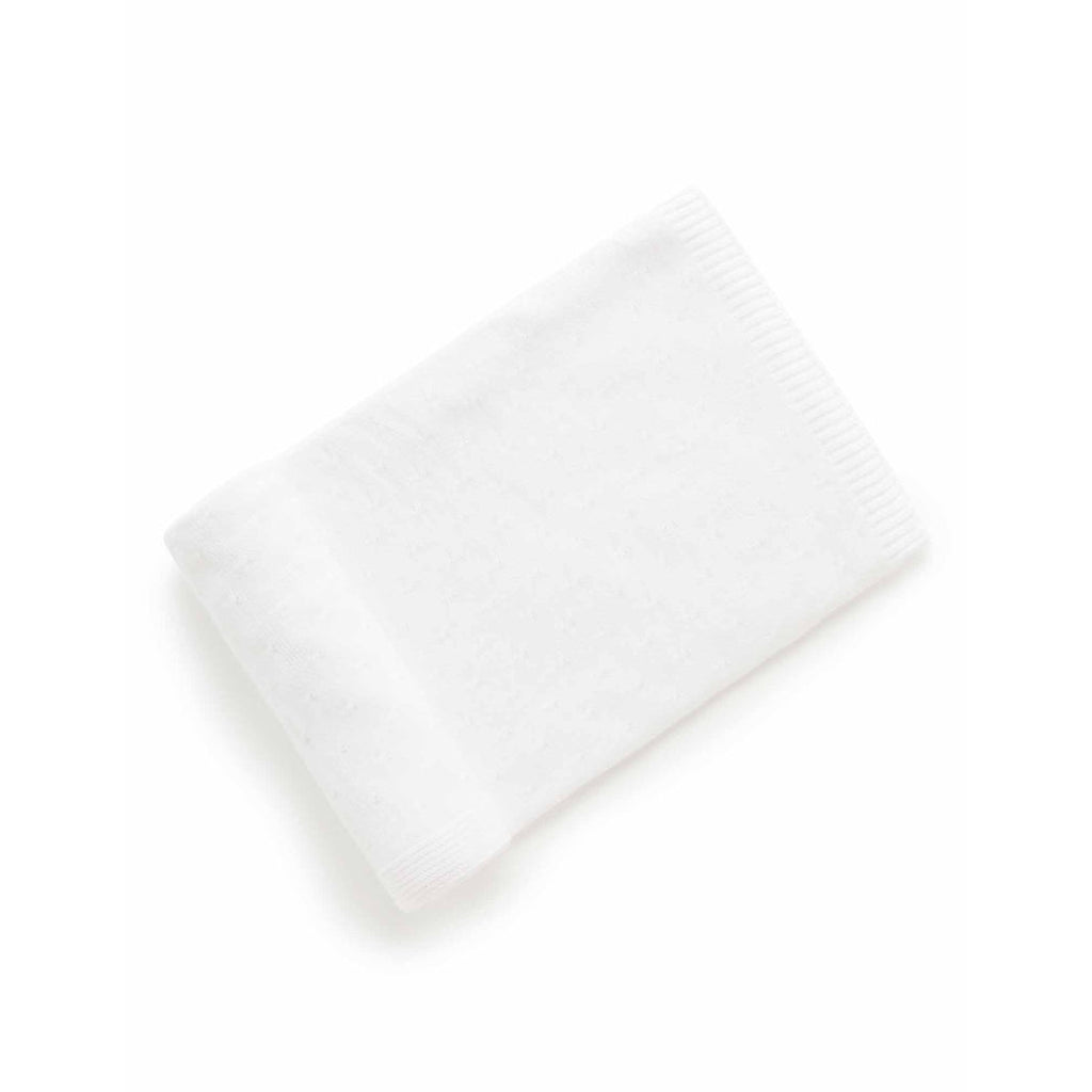 Essentials Blanket - White - HoneyBug 