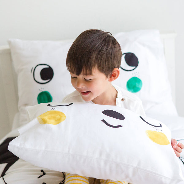 2-pack Happy Faces Standard Size Pillowcases - HoneyBug 
