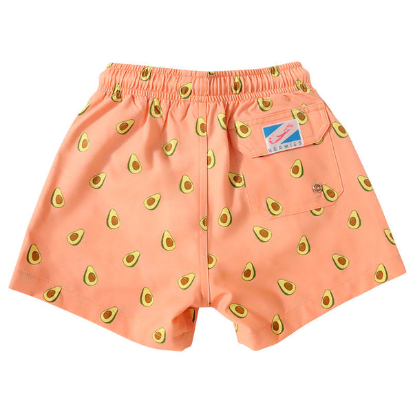 Pink Avocado - Kids Swim Trunks by Bermies - HoneyBug 
