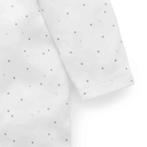 Printed Zip Growsuit - Pale Grey Melange (2-Pack) - HoneyBug 