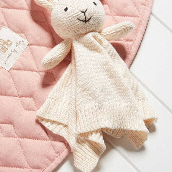 Knitted Bunny Comforter Lovey - HoneyBug 