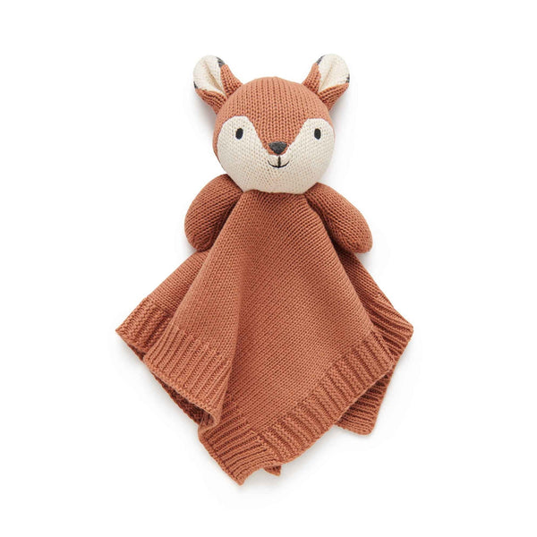 Knitted Fox Comforter Lovey - HoneyBug 