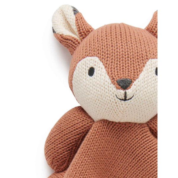 Knitted Fox Comforter Lovey - HoneyBug 