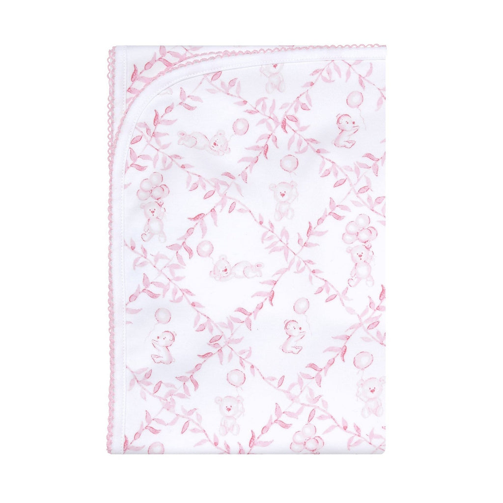 Pink Bears Trellace Blanket - HoneyBug 