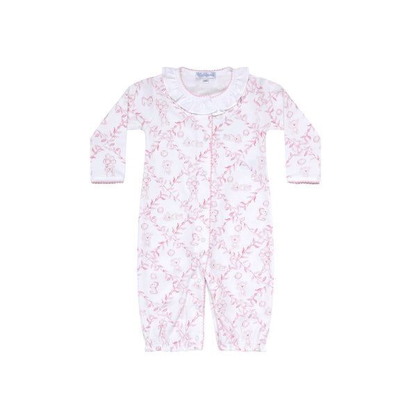 Pink Bears Trellace Baby Converter Gown - HoneyBug 