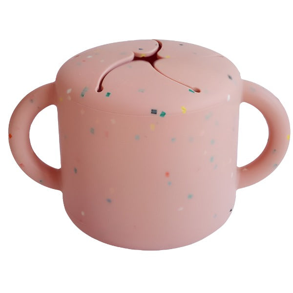 Snack Cup (Powder Pink Confetti) - HoneyBug 