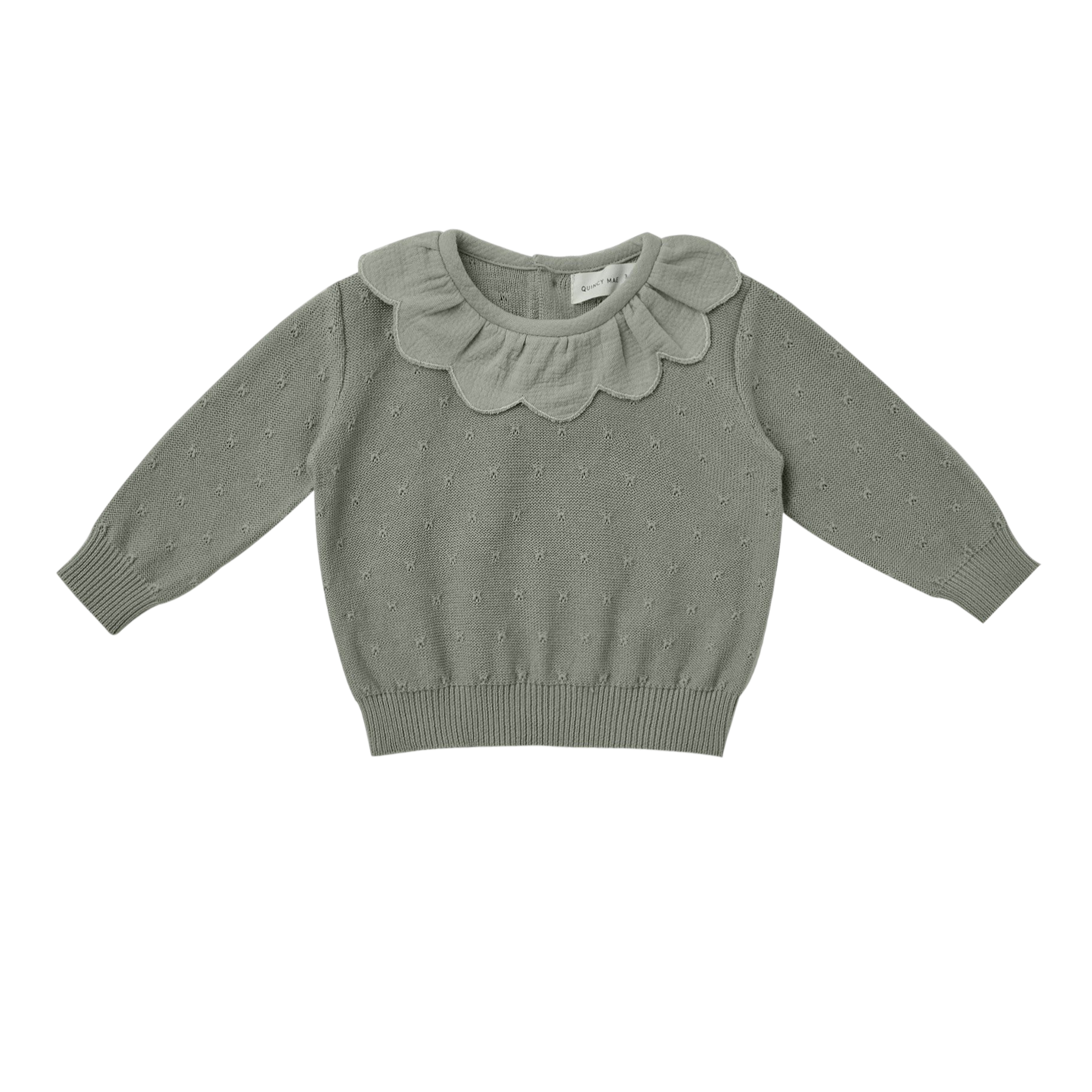 Petal Knit Sweater - Basil - HoneyBug 