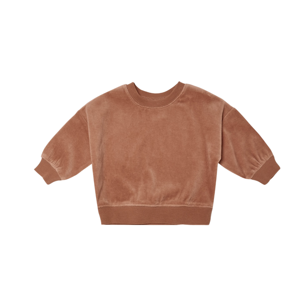 Drop Shoulder Sweatshirt - Clay - HoneyBug 
