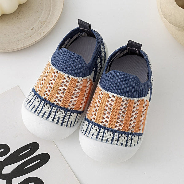 Baby First Walkers - Blue Strips - HoneyBug 