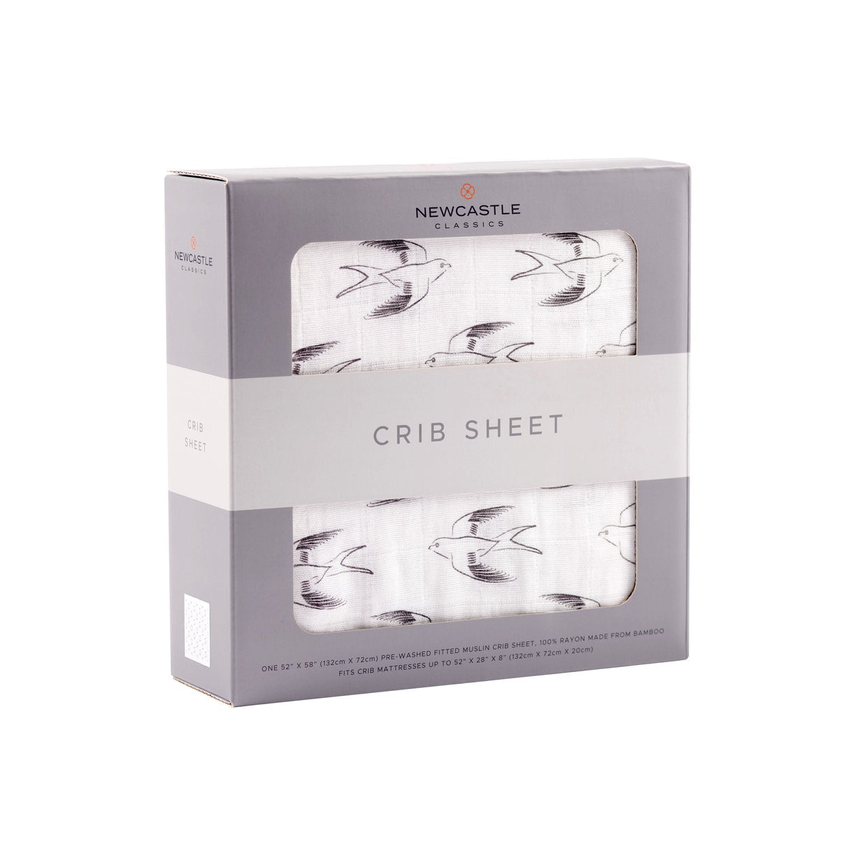 Sparrows Cotton Muslin Crib Sheet - HoneyBug 