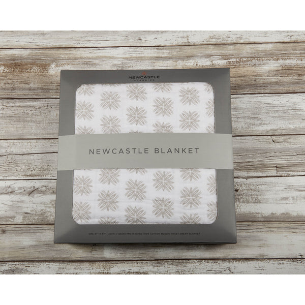 Flower Child Cotton Muslin Newcastle Blanket - HoneyBug 