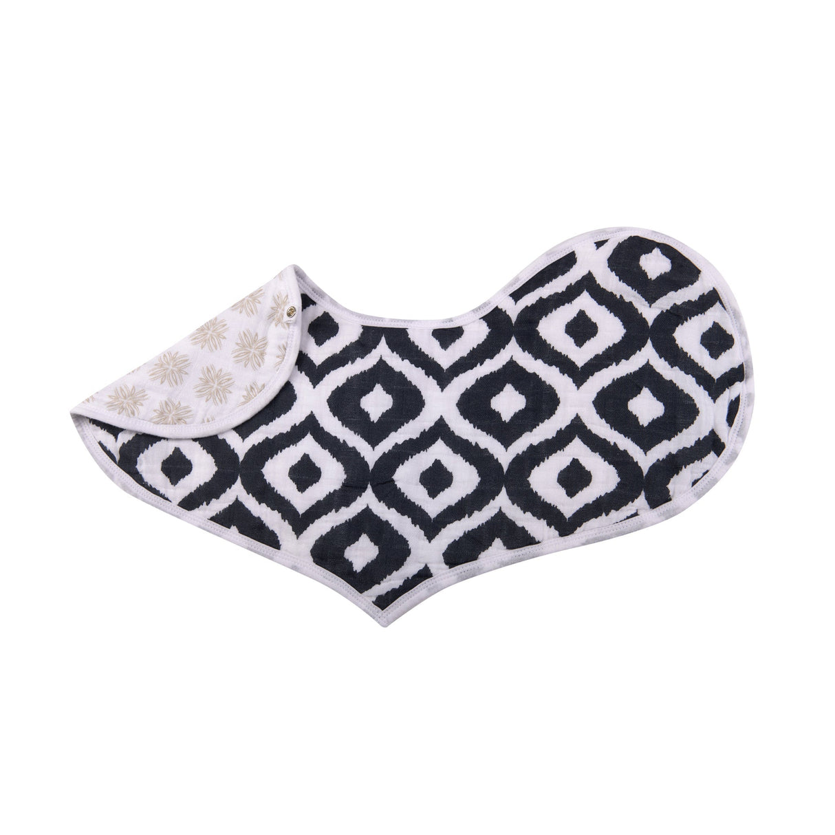 Boho Flower Heart Cotton Bibs 2PK - HoneyBug 