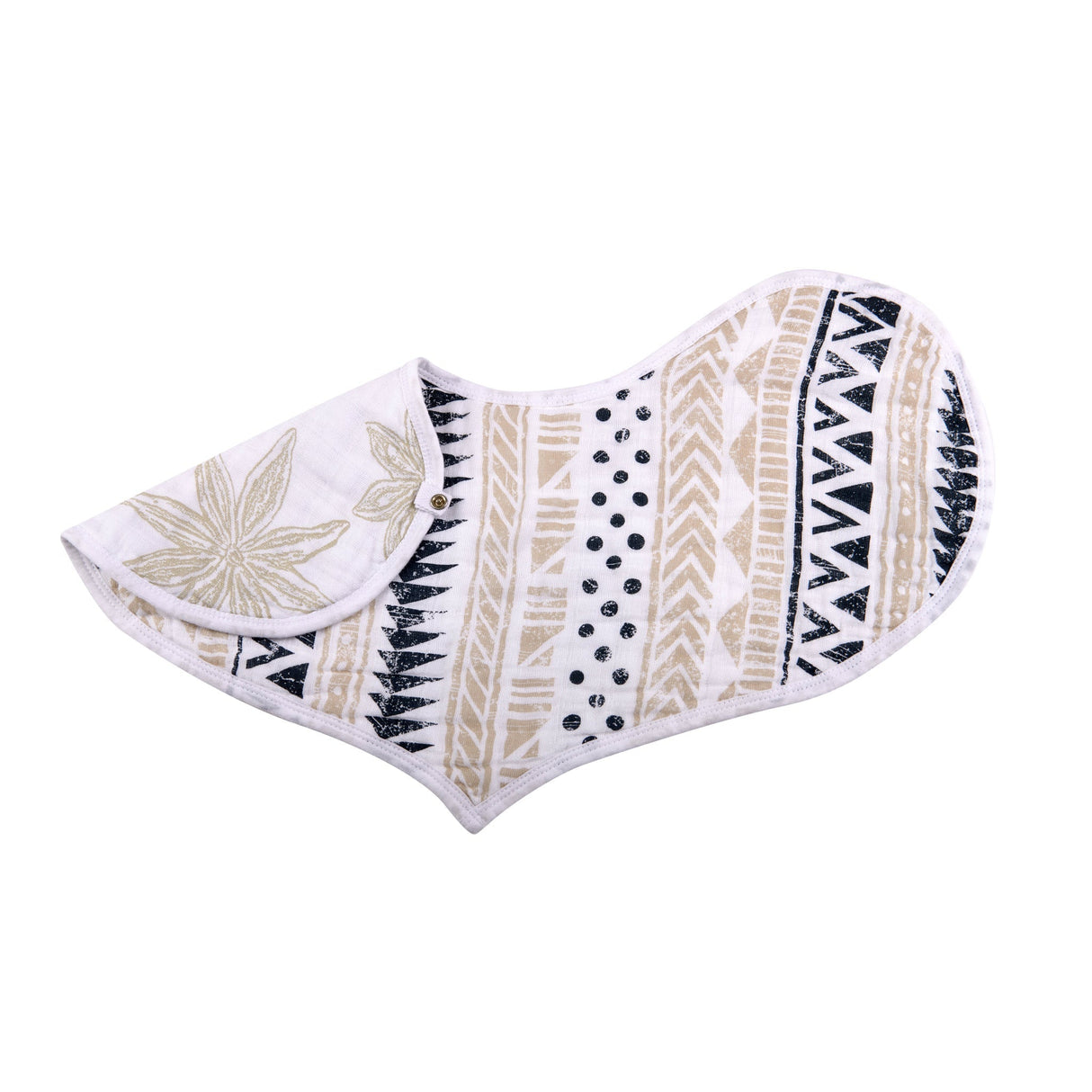 Boho Flower Heart Cotton Bibs 2PK - HoneyBug 