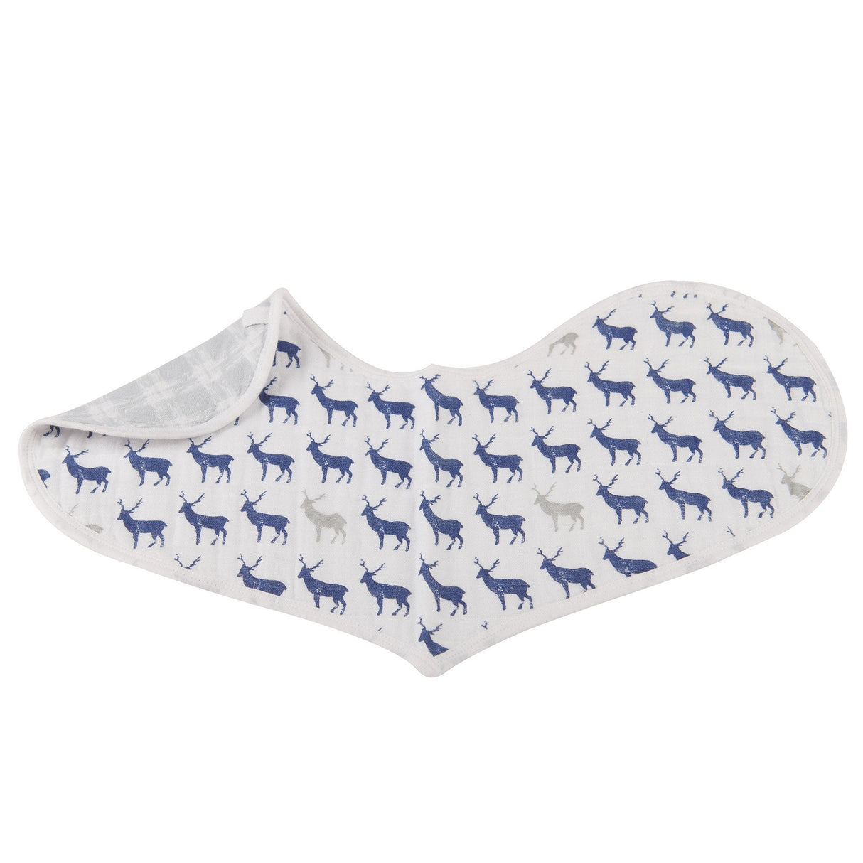 In The Wild Elephant Cotton Burp Cloth Bib 2PK - HoneyBug 