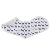 In The Wild Elephant Cotton Burp Cloth Bib 2PK - HoneyBug 