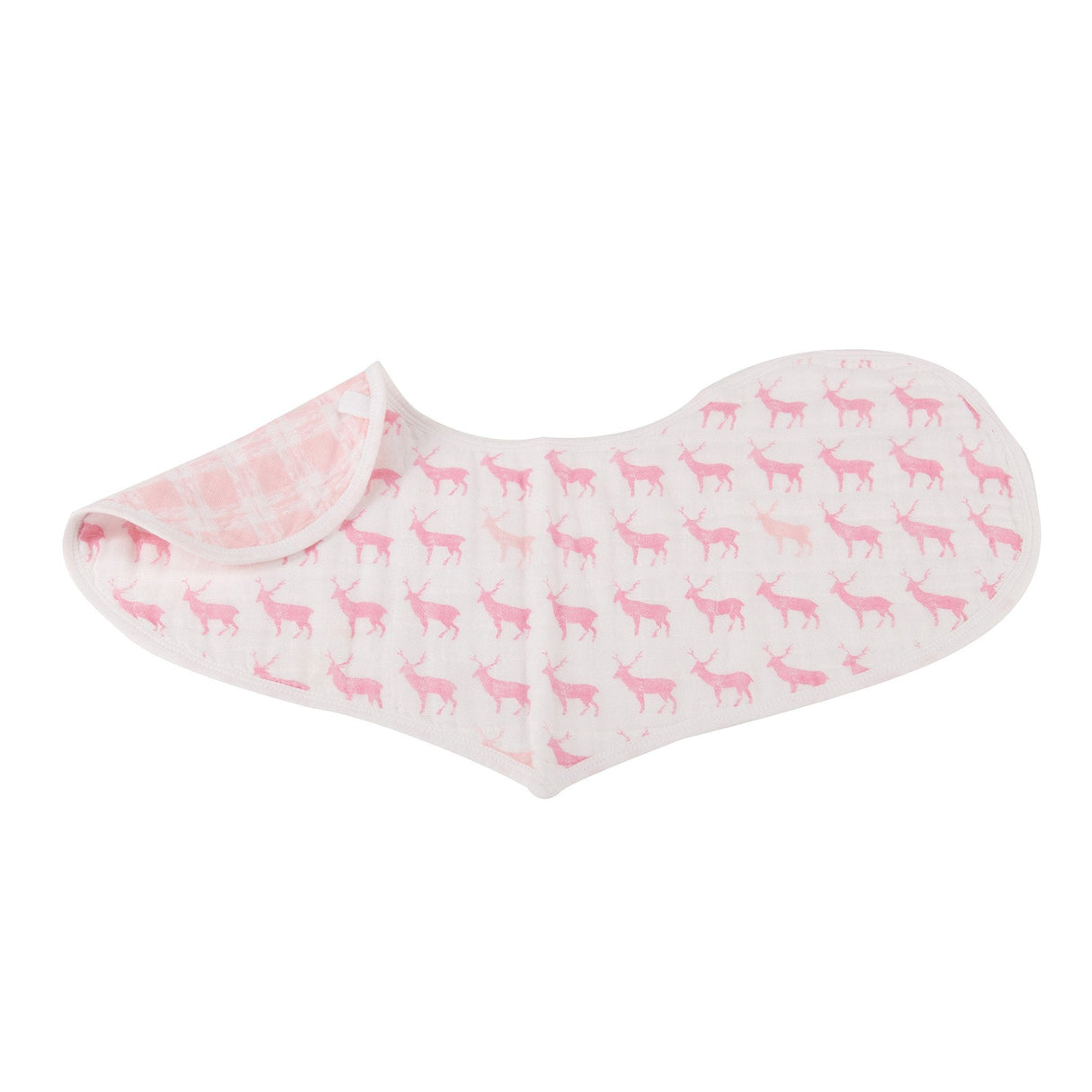 Pop of Pink Cotton Heart Bibs 2PK - HoneyBug 