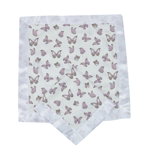 Winsome Butterflies Cotton Muslin Security Baby Blankie - HoneyBug 