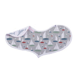 Ocean Tides Bamboo Burp Cloth/Heart Bib 2PK - HoneyBug 