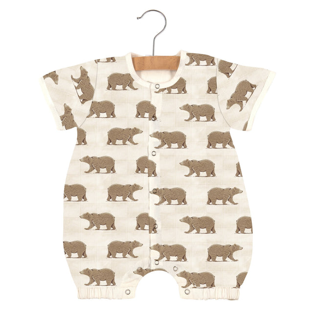 Goodnight Bear Bamboo Newcastle Mini Romper - HoneyBug 