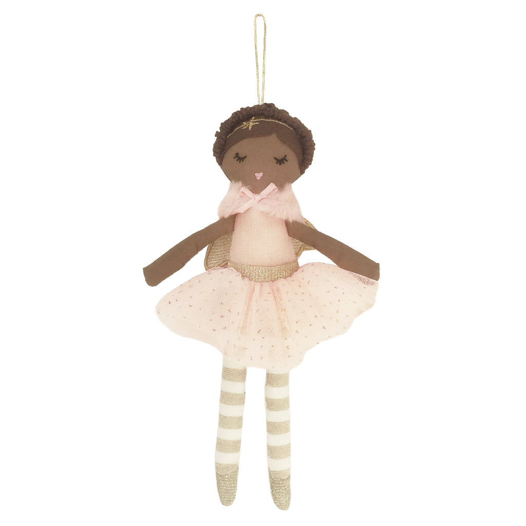 Ada Pink Angel Doll Ornament - HoneyBug 