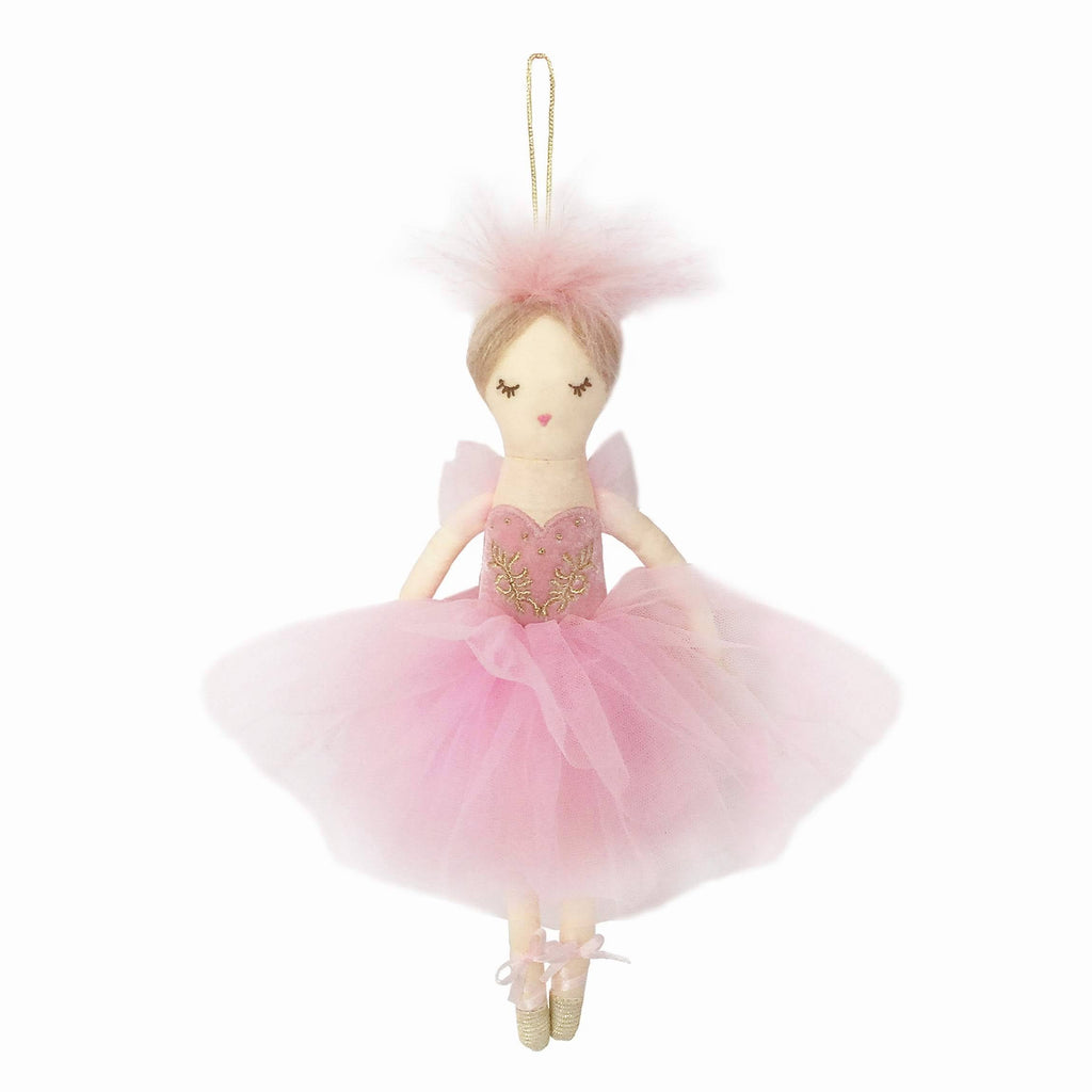 Nina Prima Ballerina Ornament - Pink - HoneyBug 
