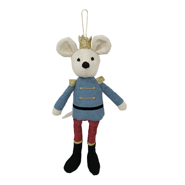 King Mouse Doll Ornament - HoneyBug 