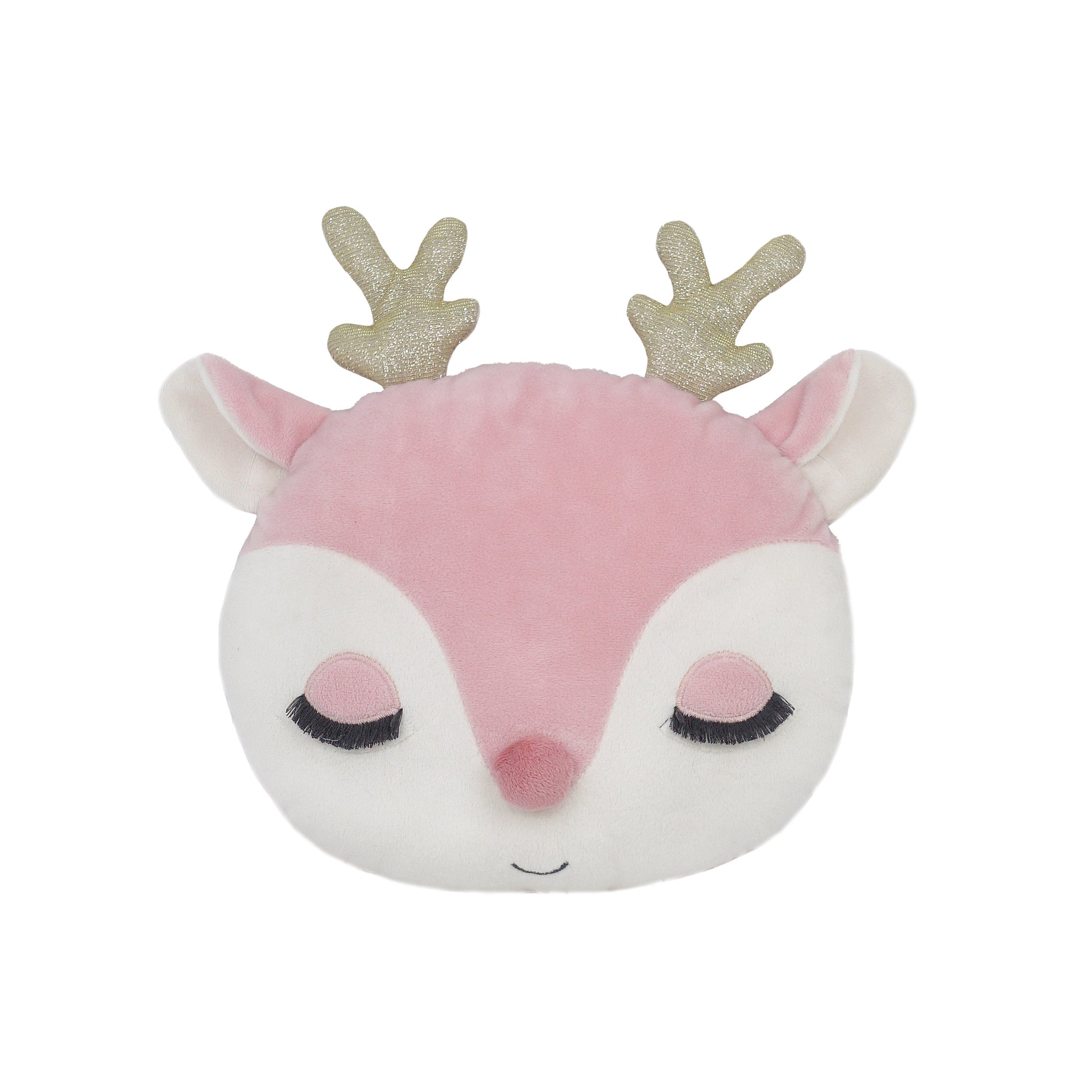 Reindeer Accent Pillow - Pink - HoneyBug 