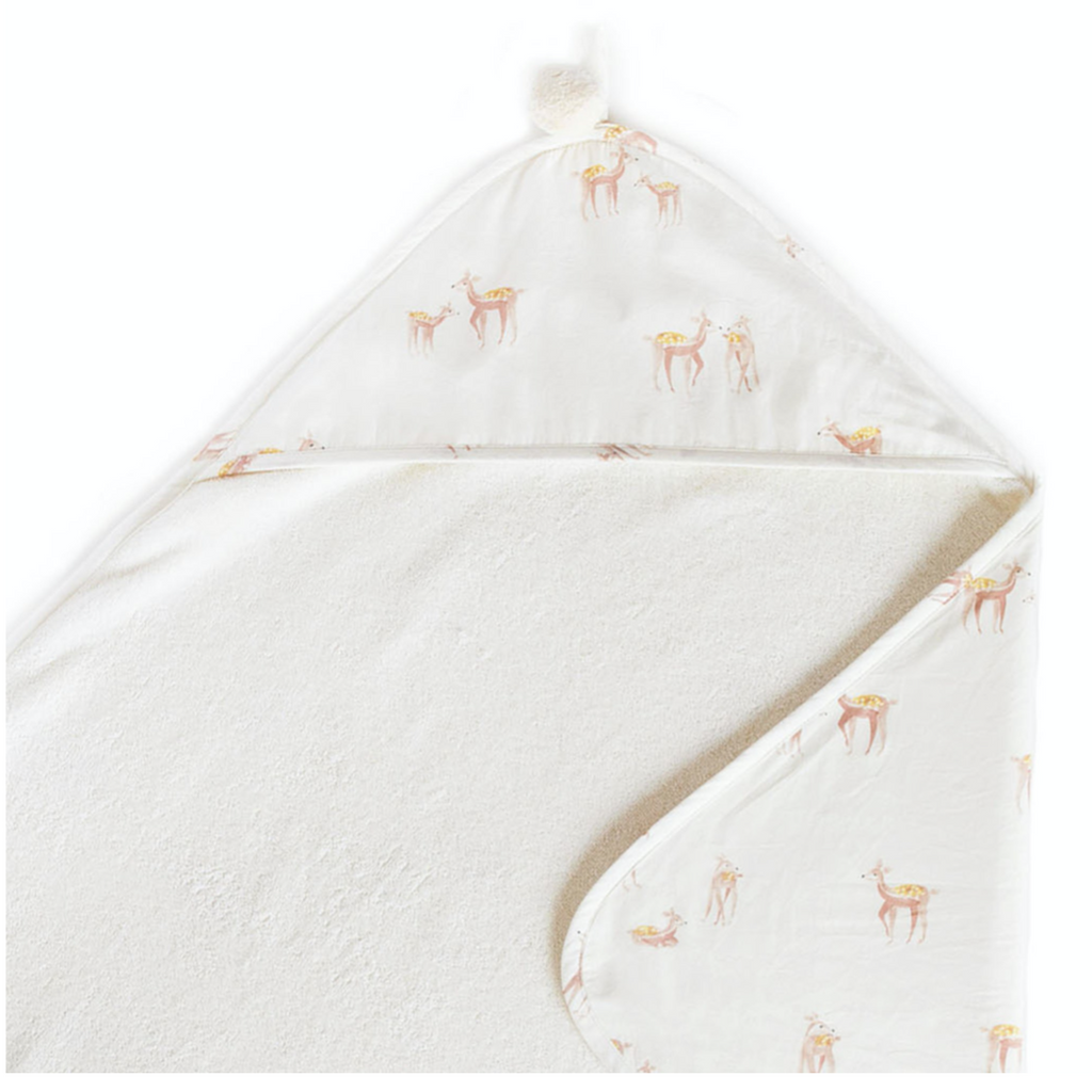 Hooded Towel - Follow Me Deer - HoneyBug 