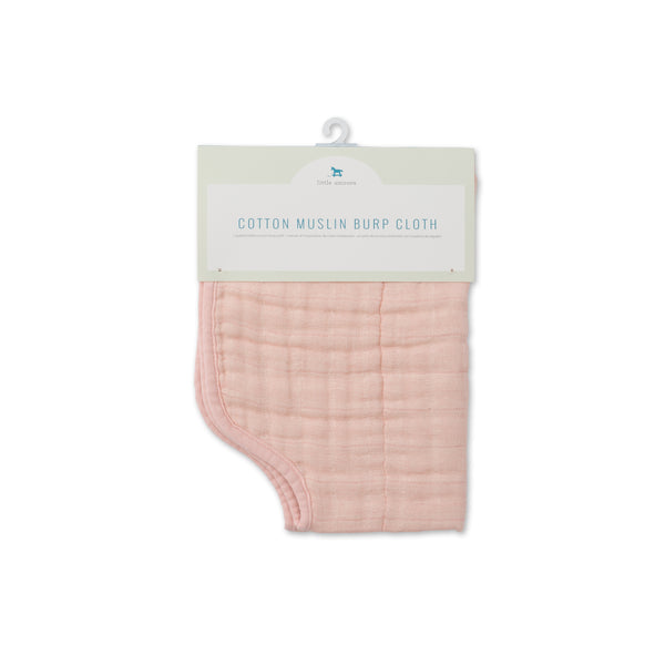Cotton Muslin Burp Cloth - Rose Petal - HoneyBug 