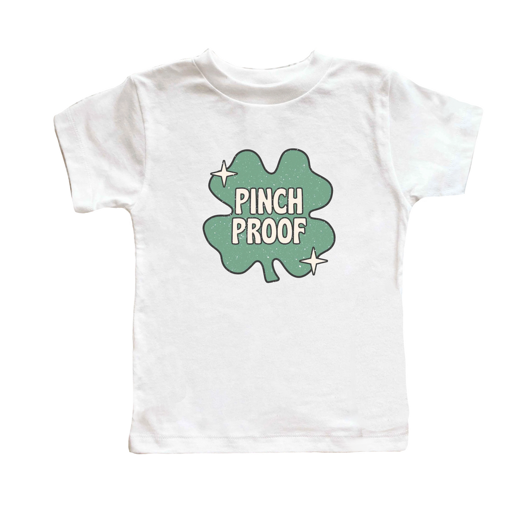 Pinch Proof Shamrock | Toddler Short Sleeve Crew Neck - HoneyBug 