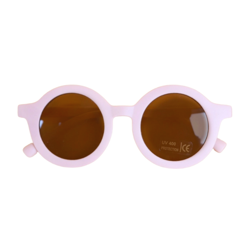Round Sunglasses for Toddler- Light Pink - HoneyBug 