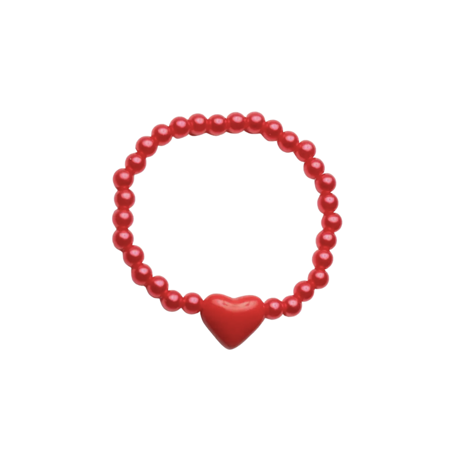 Heart Bracelet - Red - HoneyBug 
