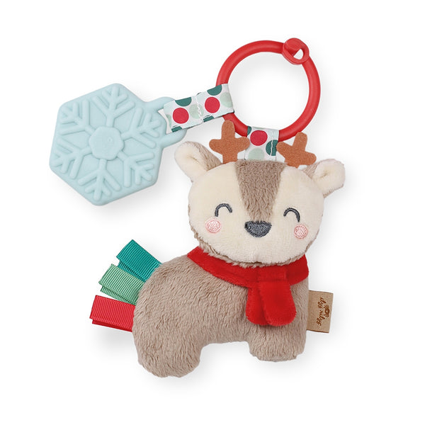 Holiday Itzy Pal™ Plush + Teether - Reindeer - HoneyBug 
